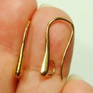 1 PAIR Long and Elegant 20mm INTERCHANGEABLE Earring Wires Gold Plated
