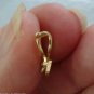 Small INTERCHANGEABLE Pendant Hanger SLIDE Pearl Enhancer Fits 4mm Omega 14K YG