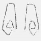 1 3/8 Inch Hammered Earrings & INTERCHANGEABLE Wires Sterling Silver