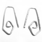 1 Inch Hammered Earrings & INTERCHANGEABLE Wires Sterling Silver