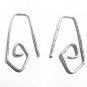 1 Inch Hammered Earrings & INTERCHANGEABLE Wires Sterling Silver