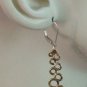 Long Connected Circles 1 3/4" INTERCHANGEABLE Earrings Charms GP Bronze or SP