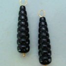 XL AAA Fancy Cut Black Onyx INTERCHANGEABLE Earring Charms YG or SS