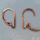 *New* INTERCHANGEABLE Leverback Earring Wires Rose Gold Copper - ONE PAIR