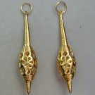 Fancy 2 Inch Cut Out Ornament INTERCHANGEABLE Earrings Charms GP or SP