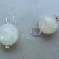 10mm Beautiful AAA White Moonstone INTERCHANGEABLE Earring Charms YG or SS