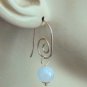 10mm Beautiful AAA White Moonstone INTERCHANGEABLE Earring Charms YG or SS