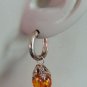 Fancy Dark 10mm Amber INTERCHANGEABLE Earring Charms YG or SS