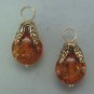 Fancy Dark 10mm Amber INTERCHANGEABLE Earring Charms YG or SS