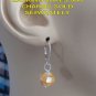 AAA 10mm Mosaic Golden Lip Shell INTERCHANGEABLE Earring Charms YG or SS
