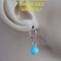 AAA 8mm Turquoise Blue INTERCHANGEABLE Earring Charms YG or SS