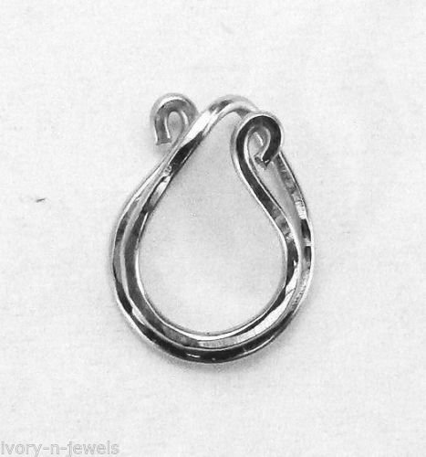 INTERCHANGEABLE Pendant Hanger Converts Pendant 2 SLIDE FITS 8mm Omega Sterling