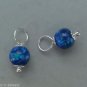 6mm Lab Black Australian Fire Opal INTERCHANGEABLE Earring Charms YG or SS