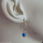 6mm Lab Black Australian Fire Opal INTERCHANGEABLE Earring Charms YG or SS