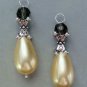 South Sea Shell Pearls & Smoky Quartz INTERCHANGEABLE Earring Charms YG or SS