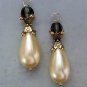 South Sea Shell Pearls & Smoky Quartz INTERCHANGEABLE Earring Charms YG or SS