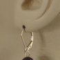 9-10mm Nugget Black Fresh Water Pearls INTERCHANGEABLE Earring Charms YG or SS