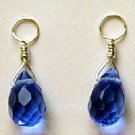 SM Blue Quartz INTERCHANGEABLE Earring Jacket Charms YG