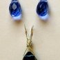 SM Blue Quartz INTERCHANGEABLE Earring Jacket Charms YG
