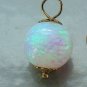 Stunning 10mm Lab Opal INTERCHANGEABLE Pendant YG or SS