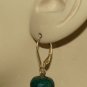 8x12mm Dark Green Faceted Jade INTERCHANGEABLE Earring Charms YG or SS