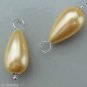 Exquisite 10x20mm South Sea Shell Pearls INTERCHANGEABLE Earring Charms YG or SS