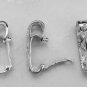 2 LG INTERCHANGEABLE SLIDE Pearl Enhancer Donut Bails 1 Gold and 1 Silver