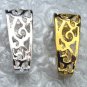 2 LG INTERCHANGEABLE SLIDE Pearl Enhancer Donut Bails 1 Gold and 1 Silver