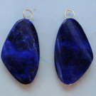 Gorgeous XLG Unusual Lapis INTERCHANGEABLE Earring Charms YOUR CHOICE YG or SS