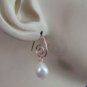 ROSE GOLD 12mm White Freshwater Baroque Pearls INTERCHANGEABLE Earring Charms RG