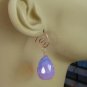 HUGE XL Faceted Blue Purple Pink Opalite INTERCHANGEABLE Earring Charms ROSE gld