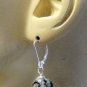 12mm Faceted Snowflake Obsidian INTERCHANGEABLE Earring Charms YG or SS
