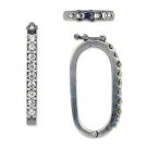 Swarovski 18x35mm Necklace Shortner 4 Pearls Beads Twist-a-Beads Antique Silver