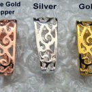 3 LG INTERCHANGEABLE SLIDE Pearl Enhancer Donut Bails 1 Rose, 1 Gold, 1 Silver
