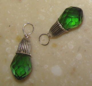 Fancy XMAS Green INTERCHANGEABLE Earring Charms SS