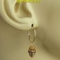 13mm Swarovski Gray Czech Drop INTERCHANGEABLE Earring Charms YG or SS
