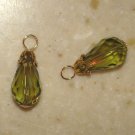 LG Fancy Peridot INTERCHANGEABLE Earring Charms YG orSS