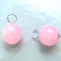 10MM Pink Chalcedony INTERCHANGEABLE Earring Charms SS