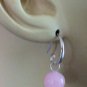 10MM Pink Chalcedony INTERCHANGEABLE Earring Charms SS