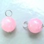 10MM Pink Chalcedony INTERCHANGEABLE Earring Charms SS