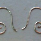 Small 15mm Fancy INTERCHANGEABLE Earring Wires Sterling Silver