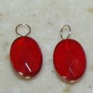 Christmas Red Quartz INTERCHANGEABLE Earring Charms YG