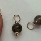 AAA 6mm Labradorite INTERCHANGEABLE Earring Charms YOUR CHOICE YG or SS
