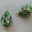 LG Fabulous Hand Blown Green INTERCHANGEABLE Earring Charms CHOICE YG or SS