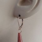 MED Glittering Goldstone Teardrop INTERCHANGEABLE Earring Charms CHOICE YG or SS