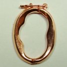 ONE 18x23mm Rose Gold Plated 1" Necklace Shortner for Pearls Beads Twist-a-Beads