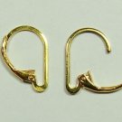*New* INTERCHANGEABLE Leverback Earring Wires Gold Plated - ONE PAIR