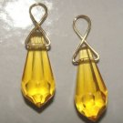 BRIO Citrine Yellow Quartz INTERCHANGEABLE Earring Charms YG or SS