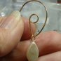 9x15mm White Freshwater Teardrop Pearls INTERCHANGEABLE Earring Charms YG or SS