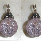 10mm Crackle Pink INTERCHANGEABLE Earring Charms YG